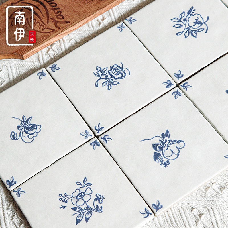 타일 레트로 빈티지 벽돌 유럽풍 브릭 장식용 벽재 인테리어자재 백색123x123mm - 상세 이미지 3