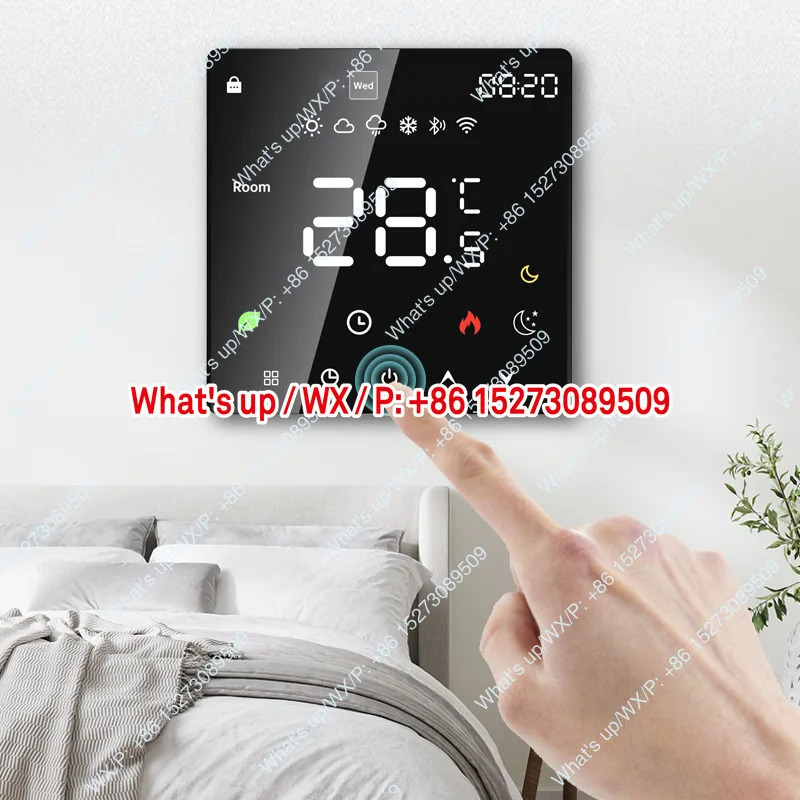 WIFI 지능형 바닥 난방 온도 조절기 휴대 전화 tuya호환 APP 제어 전기 워터 월 걸이형 보일러