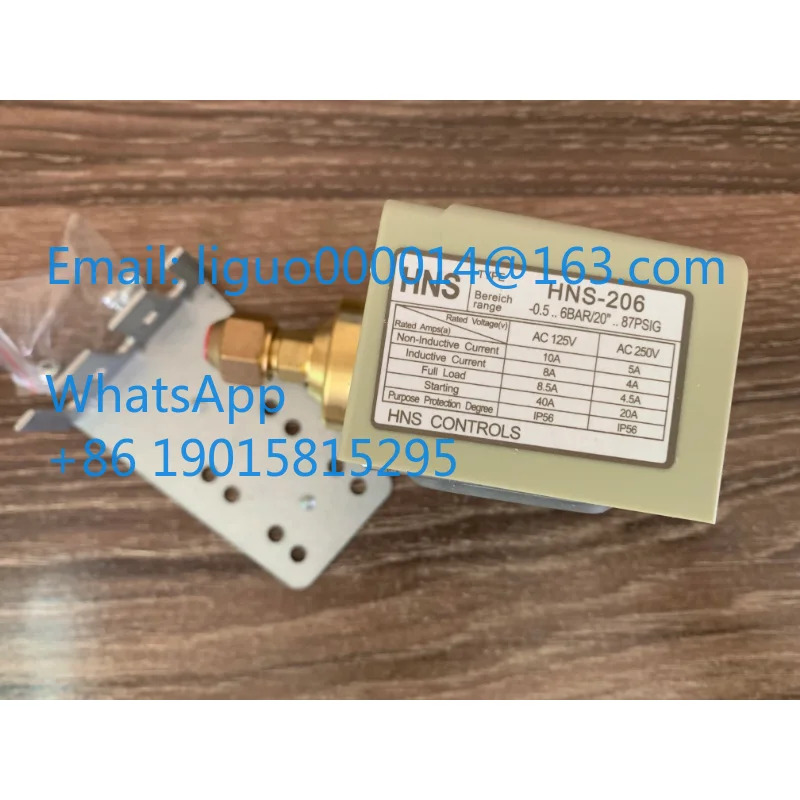 3s 압력 스위치 단일 전기 컨트롤러 HNS-206 오리지널 고전압 저전압 보호