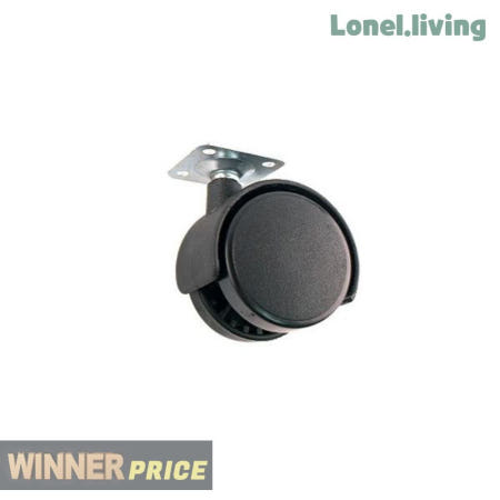 세이온코리아협력사 로넬리빙 가구바퀴 PVC 블랙 CB 캐스터 의자바퀴 가구 이동