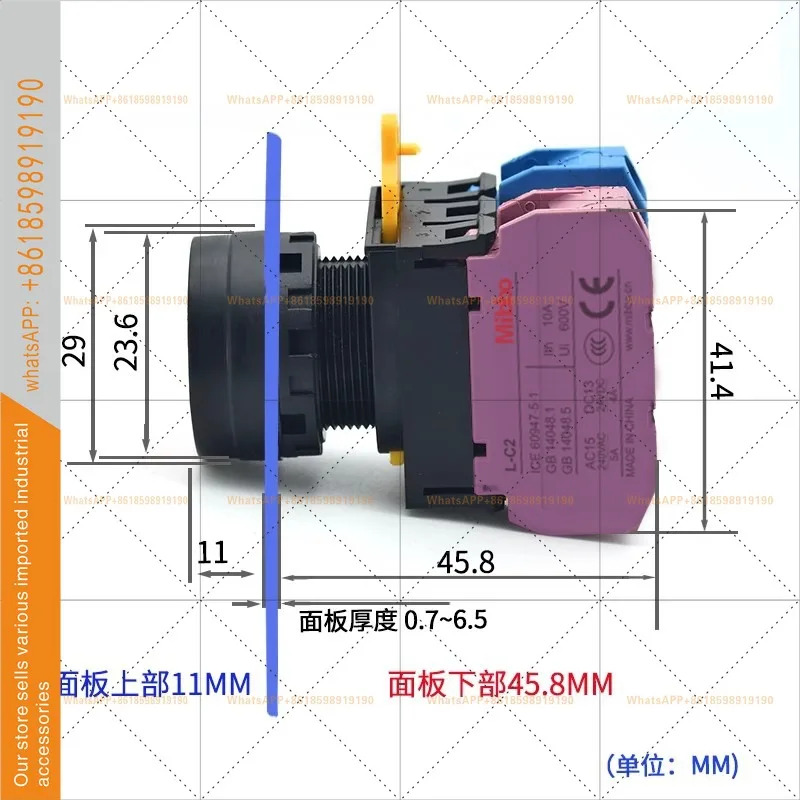 AL-2 플랫 헤드 타입 자동 반복 버튼 22MM 셀프 록킹 스타트 스톱 전원 스위치 프레스 빌드 미보