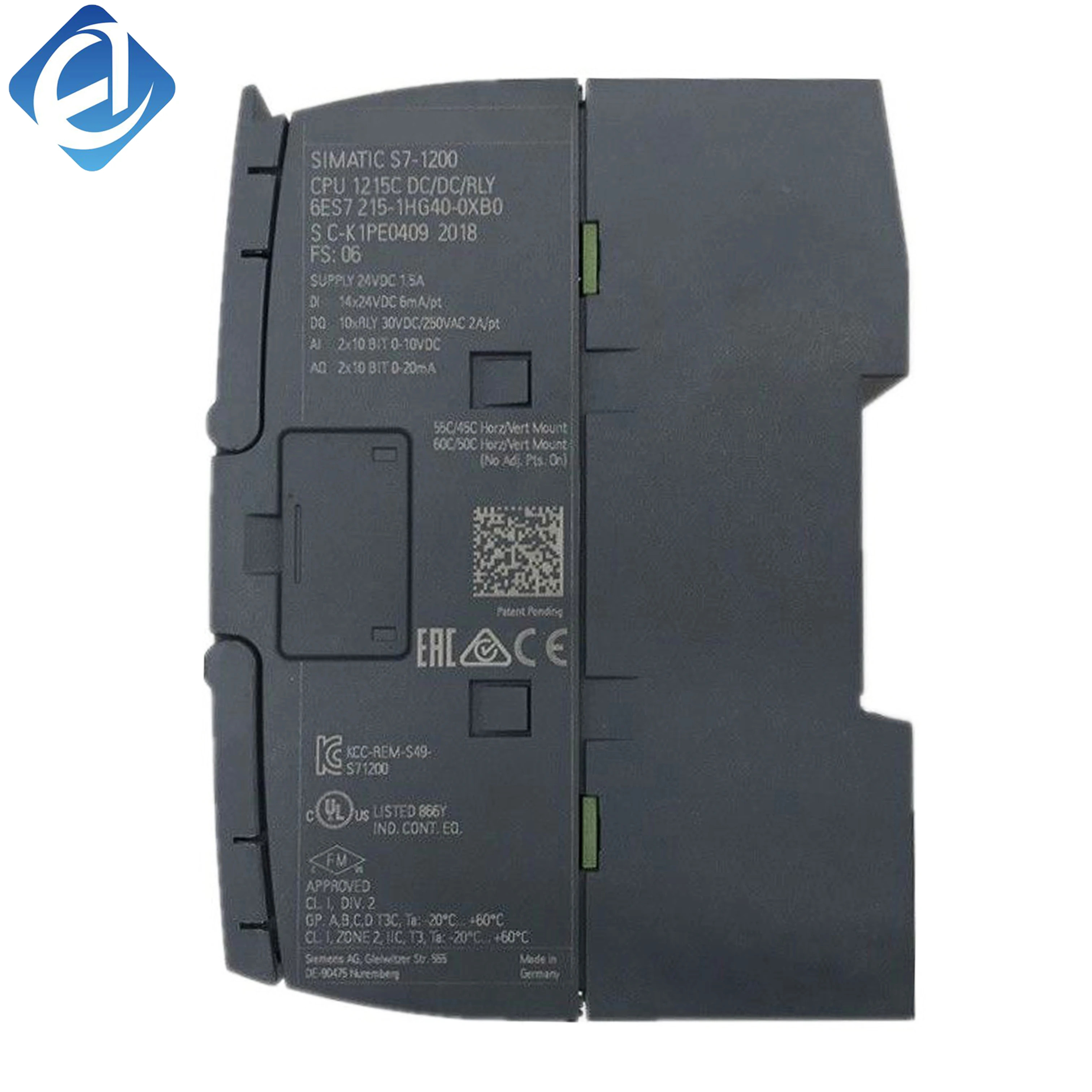 6ES7215-1HG40-0XB0 6es72151hg400xb0 S7-1200 PLC 컨트롤러