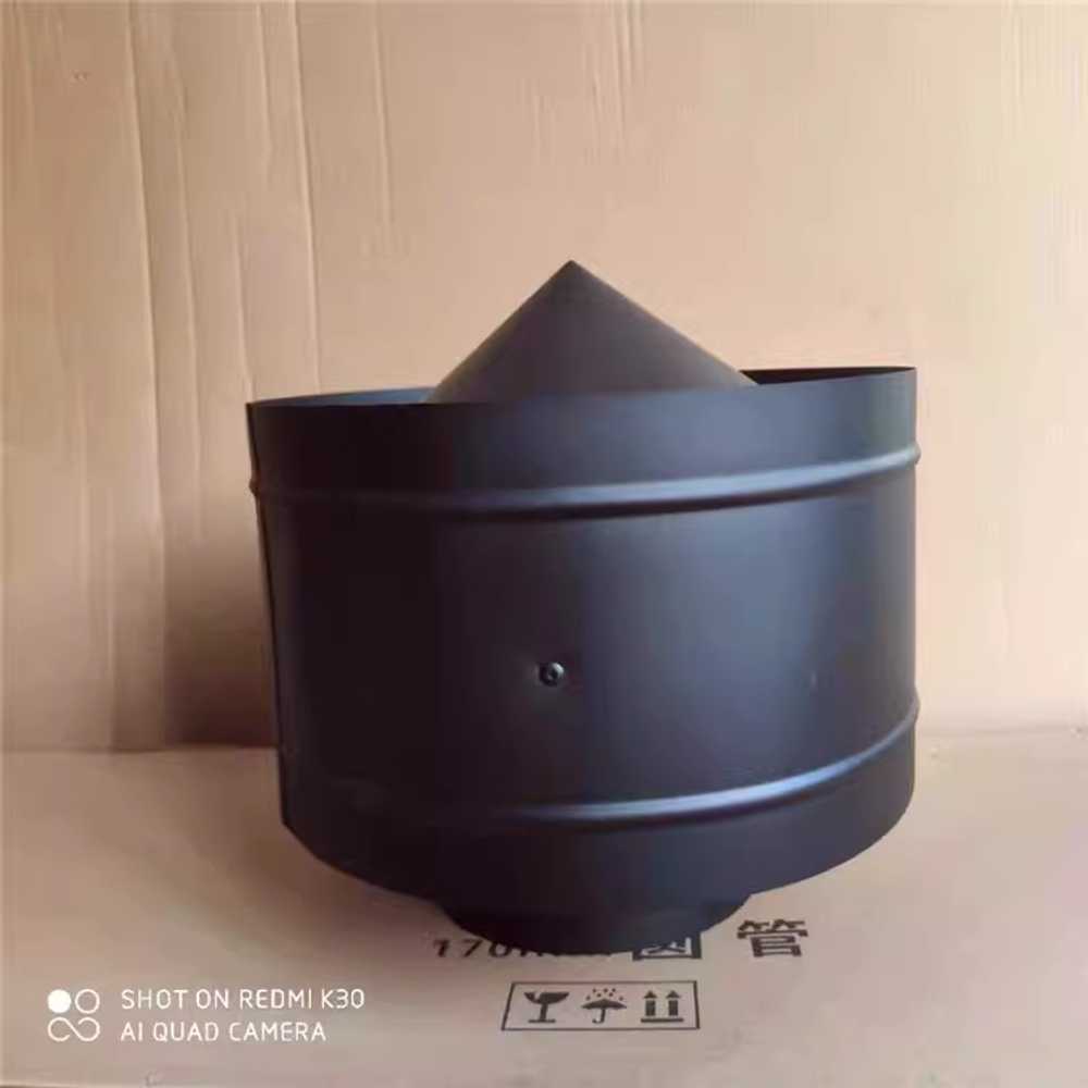 역풍방지기 연통 레인캡 난로 닥트 굴뚝 자재 삿갓 125mm - 상세 이미지 2