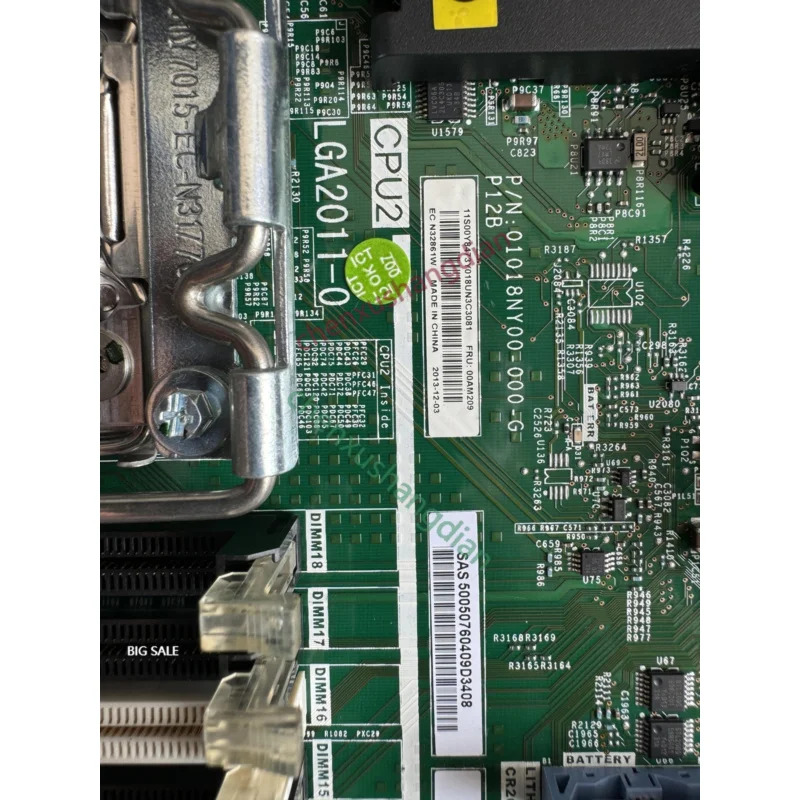 IBM X3650M4 서버 메보드 00AM209 00Y849 9 지지대 V2 용