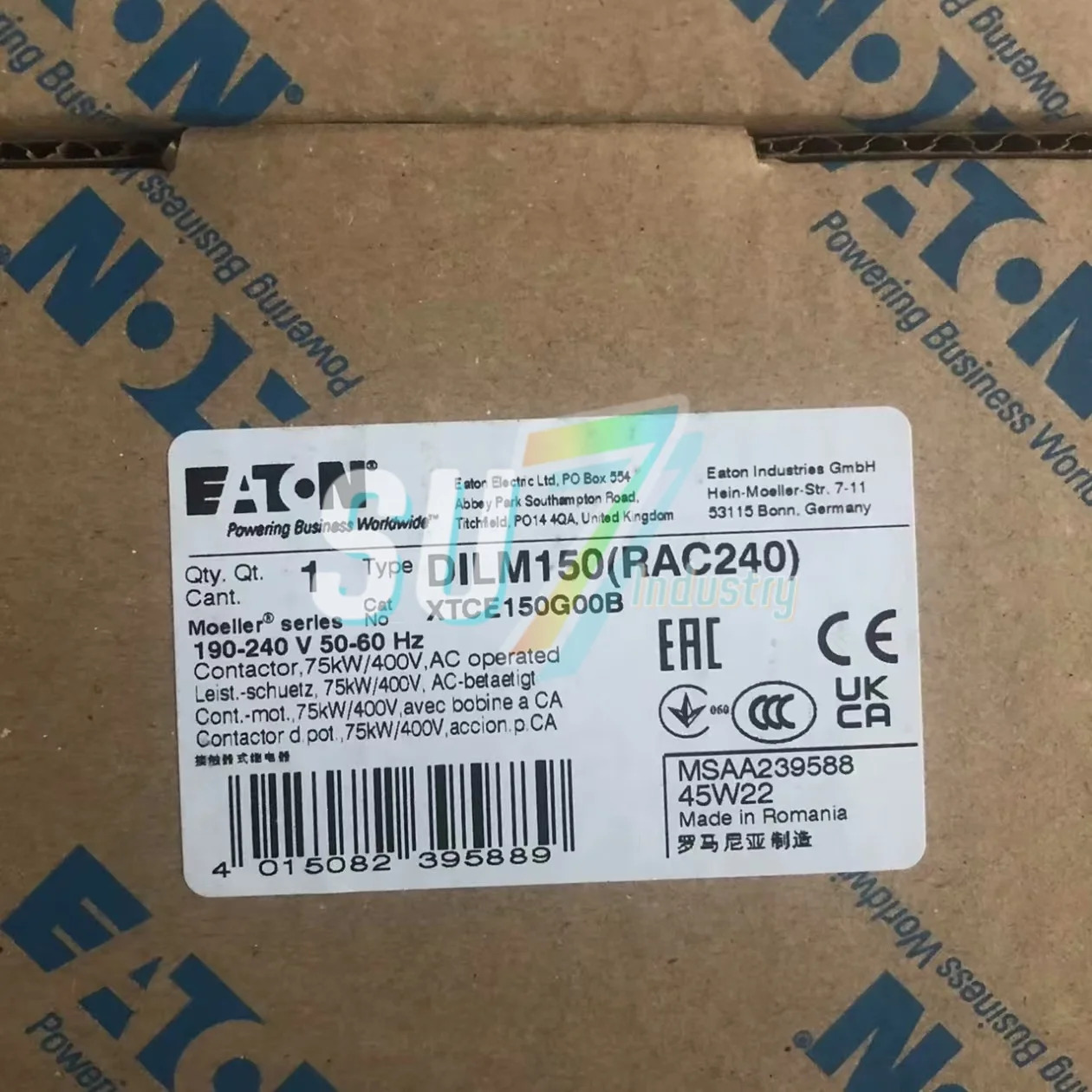 접촉기 새 DILM150RAC240 DILM150CRAC240