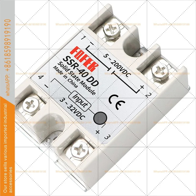 단상 솔리드 스테이트 릴레이 SSR-25DD 10DD 40DD 60DD DC 제어 SSR-40DD