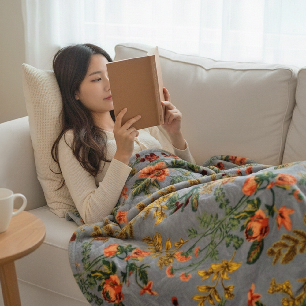 더베딩샵 양면 밍크이불 캐릭터담요 두꺼운 무릎 담요 블랭킷 극세사 이불 블랑킷 대형