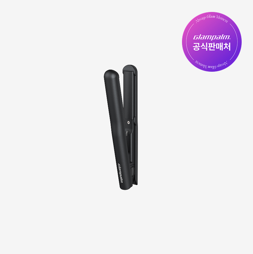 [GP103CVPB] 글램팜 글램시크 미니 볼륨 고데기 GP103CV 퓨어블랙 제품 이미지