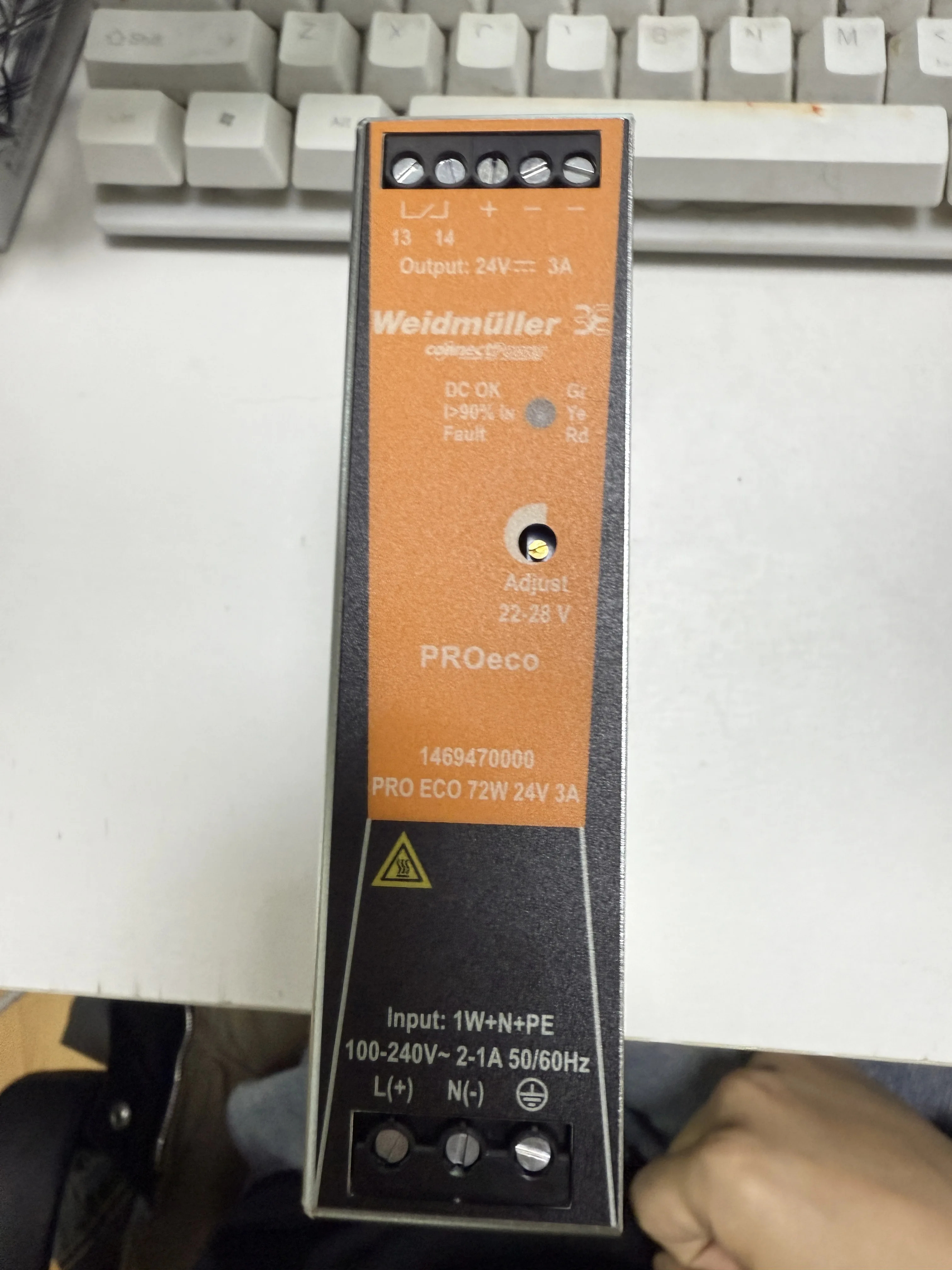 WEIDMULLER 오리지널 Wago 전원공급장치 PRO ECO 72W 24V 3A 1469470000