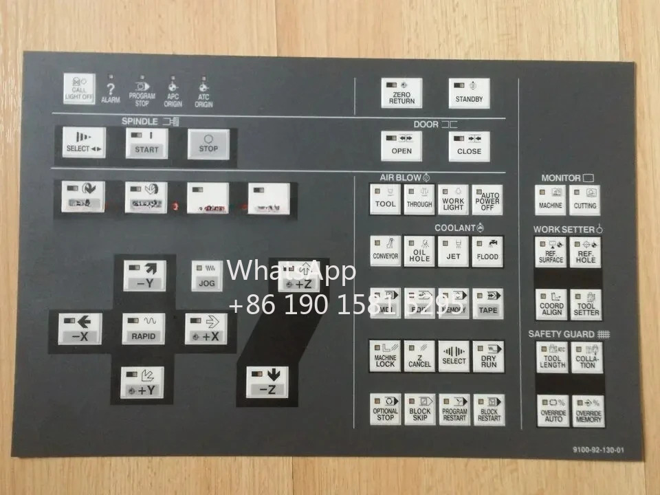 Hitachi Seiki 기계새 키패드 멤브레9100-92-130-10 9100-92-130-01