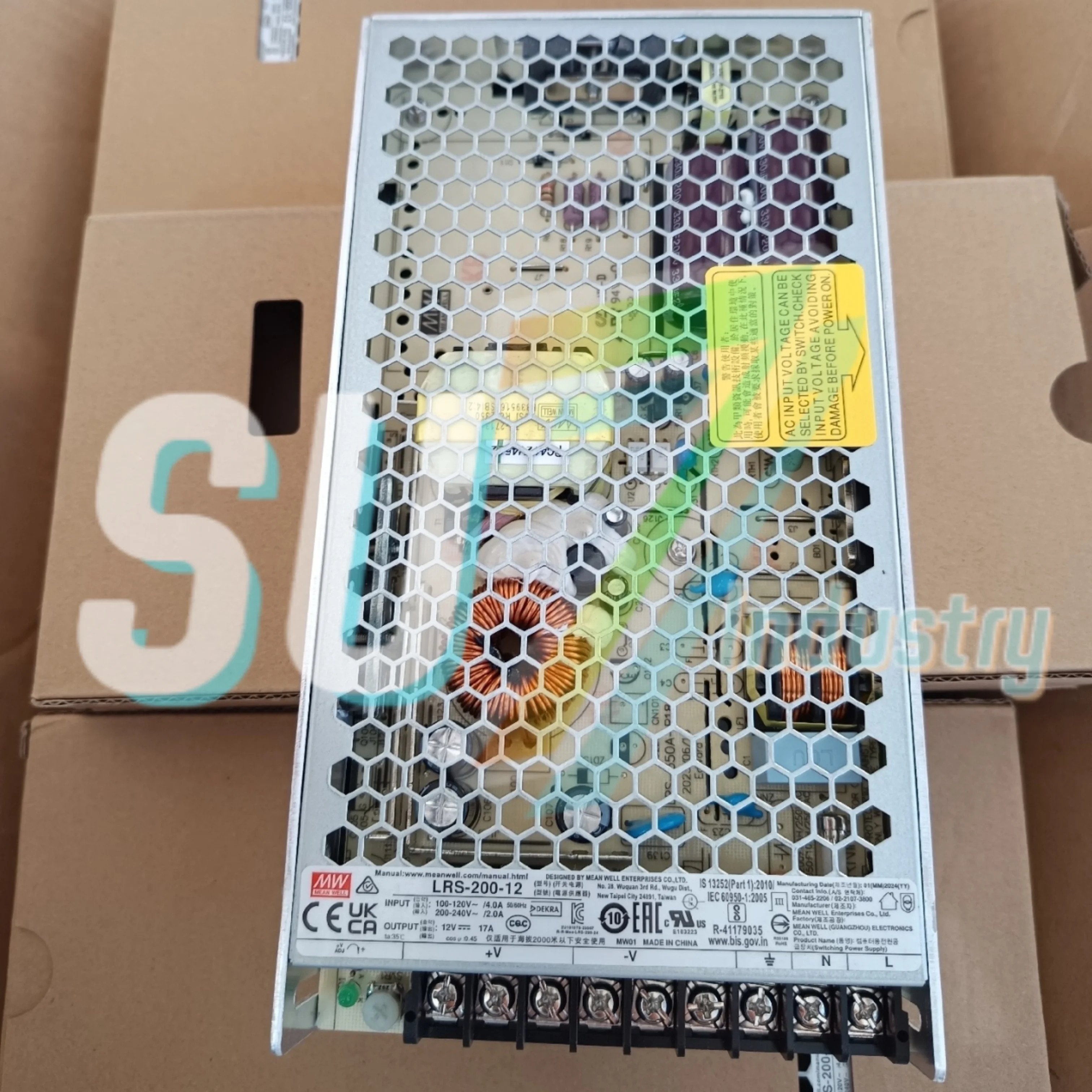 Mean Well LRS-200-12 LRS-200-15 LRS-200-24 LRS-200-3.3 스위치 전원공급장치 내 새