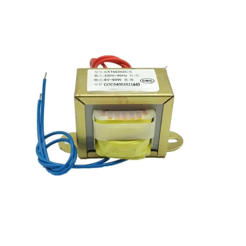 6개 AC6V 9V 12V 15V 18V 24V 30V 36V 220V 28V 60W EI 입력 220V/380V 50Hz 단일/이전압 구리 전원 변압기