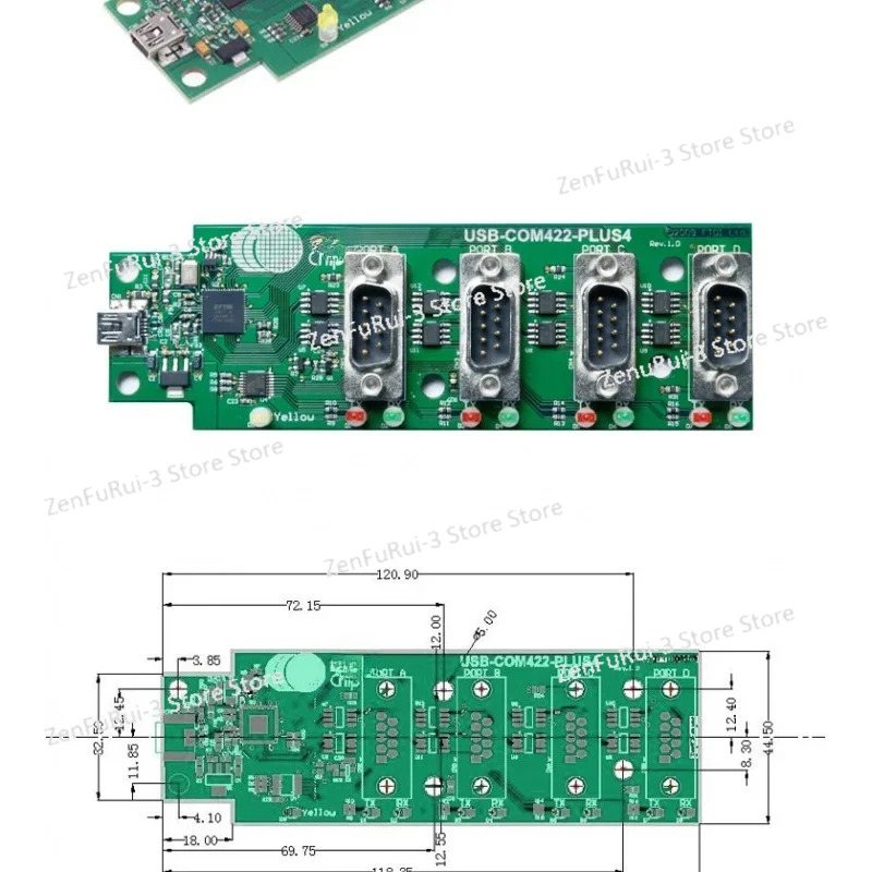 USB-COM422-PLUS4 인터페이스 모듈
