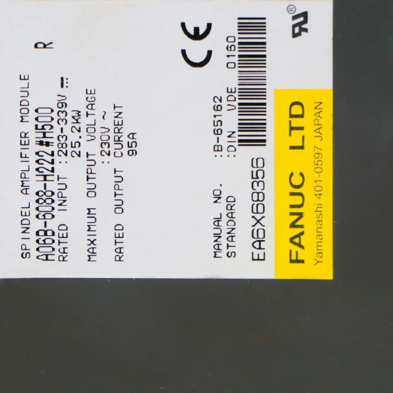 FANUC 서보 드라이브 증폭기 모듈 A06B-6088-H215 H500 A06B-6088-H226 기능 리퍼는 괜찮습니다.
