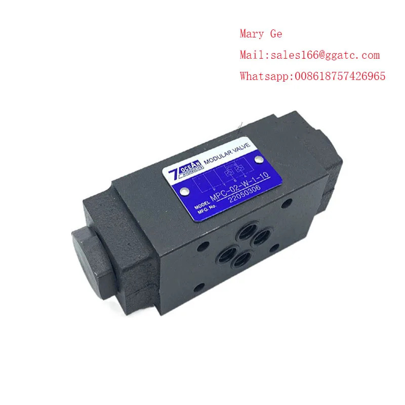 7OCEAN MPC-03-W-1-10 유압 제어 단방향 밸브 압력 유지 MPC-03-A B-1 2-10