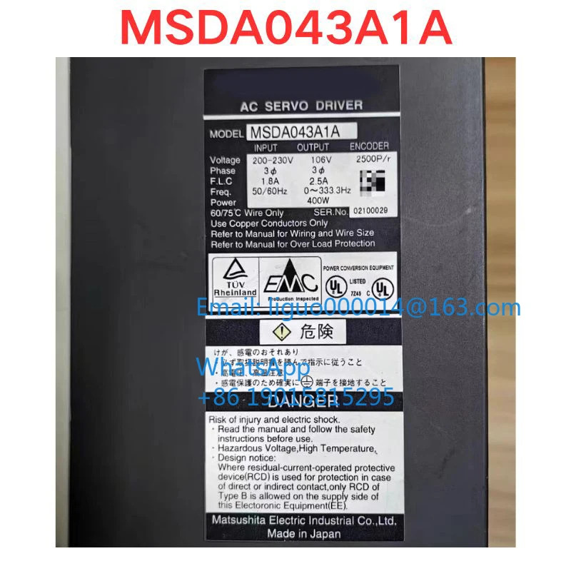 리퍼 MSDA043A1A 서보 드라이버 기능 확OK