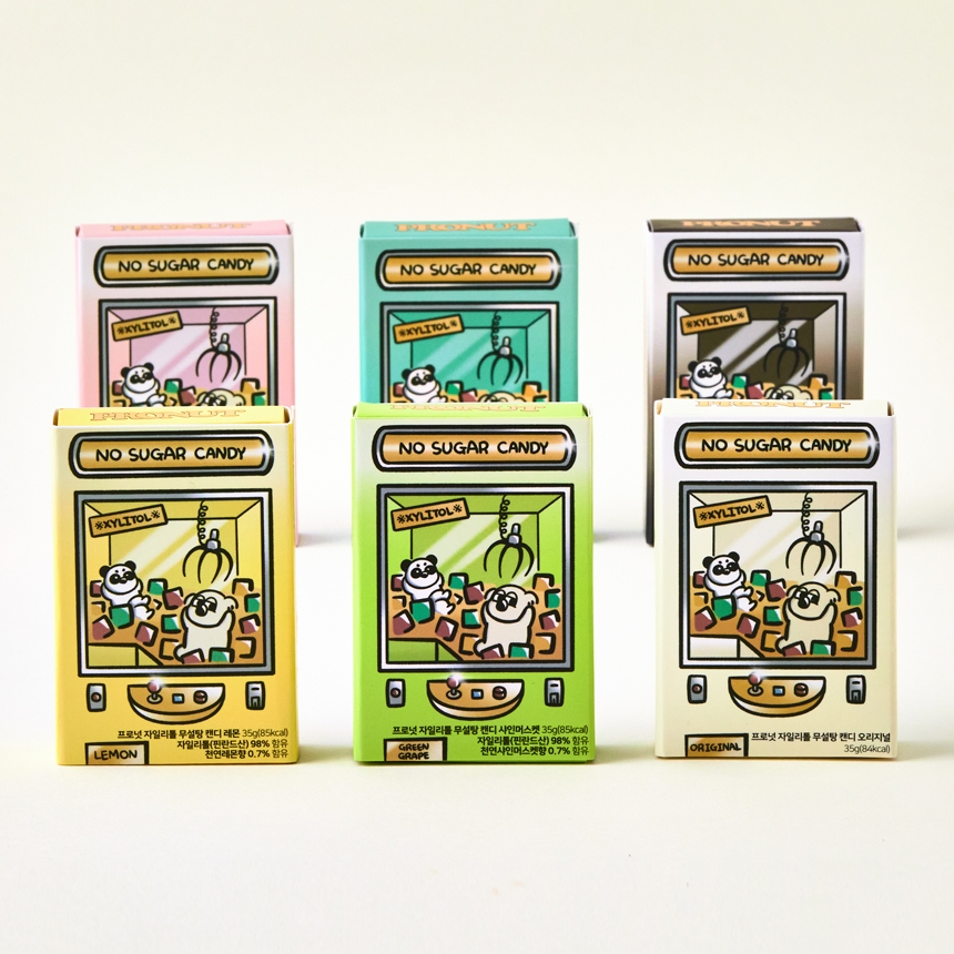프로넛 무설탕 자일리톨 캔디 6가지맛 세트 화이트데이 사탕 선물포장 대량주문 제품 이미지