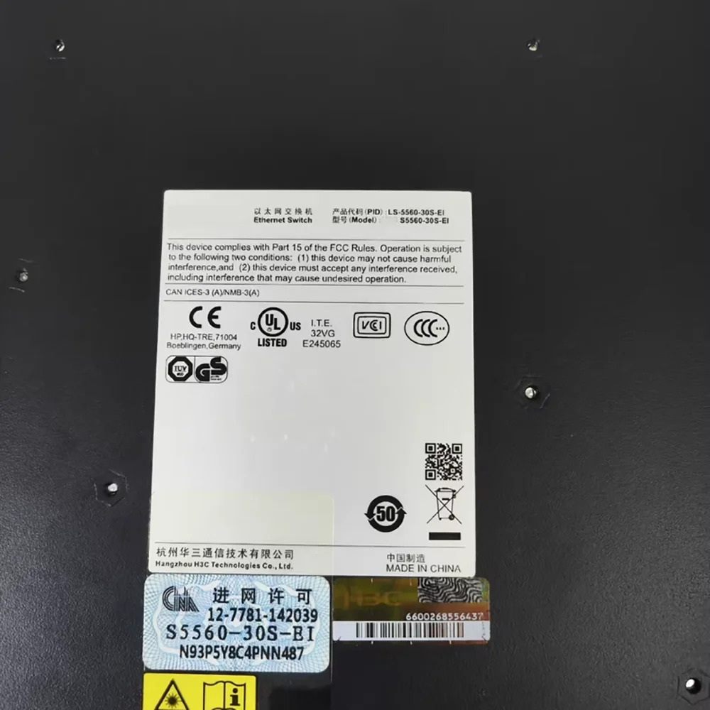 H3C S5560-30S-EI 24포트 기가비트 이더넷 4 SFP2포트 40G 네트워크 스위치용