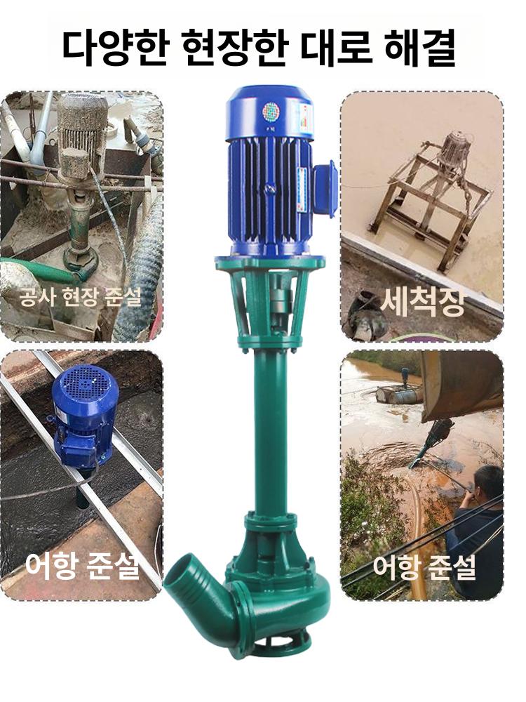 슬러지 펌프 1.5KW 정화조 진흙 제거 흡입기 2인치 오수 배수 펌프 - 상세 이미지 4