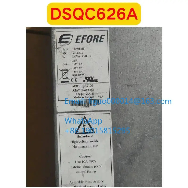 리퍼 DSQC626A 3HAC 026289 -001 전원 모듈 기능 OK