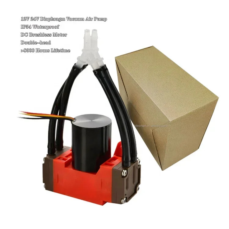 12V DC 브러시리스 모터 질량 유량 C샘플링 전기 미니 에어 펌프 마이크로 진공 다이어프램