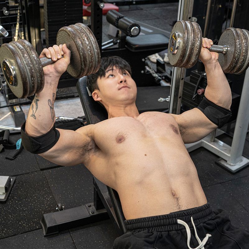 브렁크 터질라 헬스 팔꿈치보호대 팔 엘보우랩 엘보보호대 밴드 테이핑 이미지 6