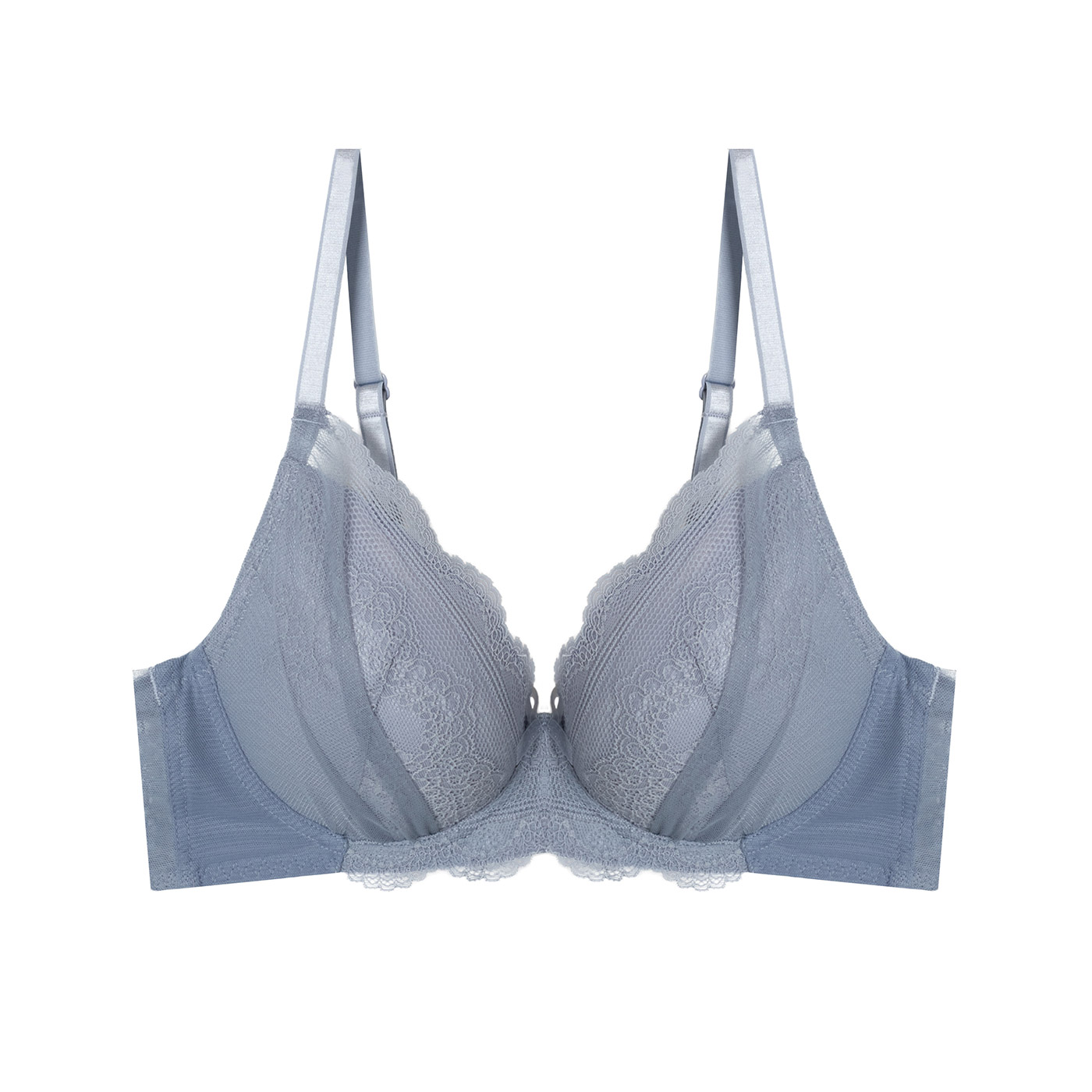 [N도착] 레이스 노와이어 GREYISH BLUE EBBRGA335H 이미지 3