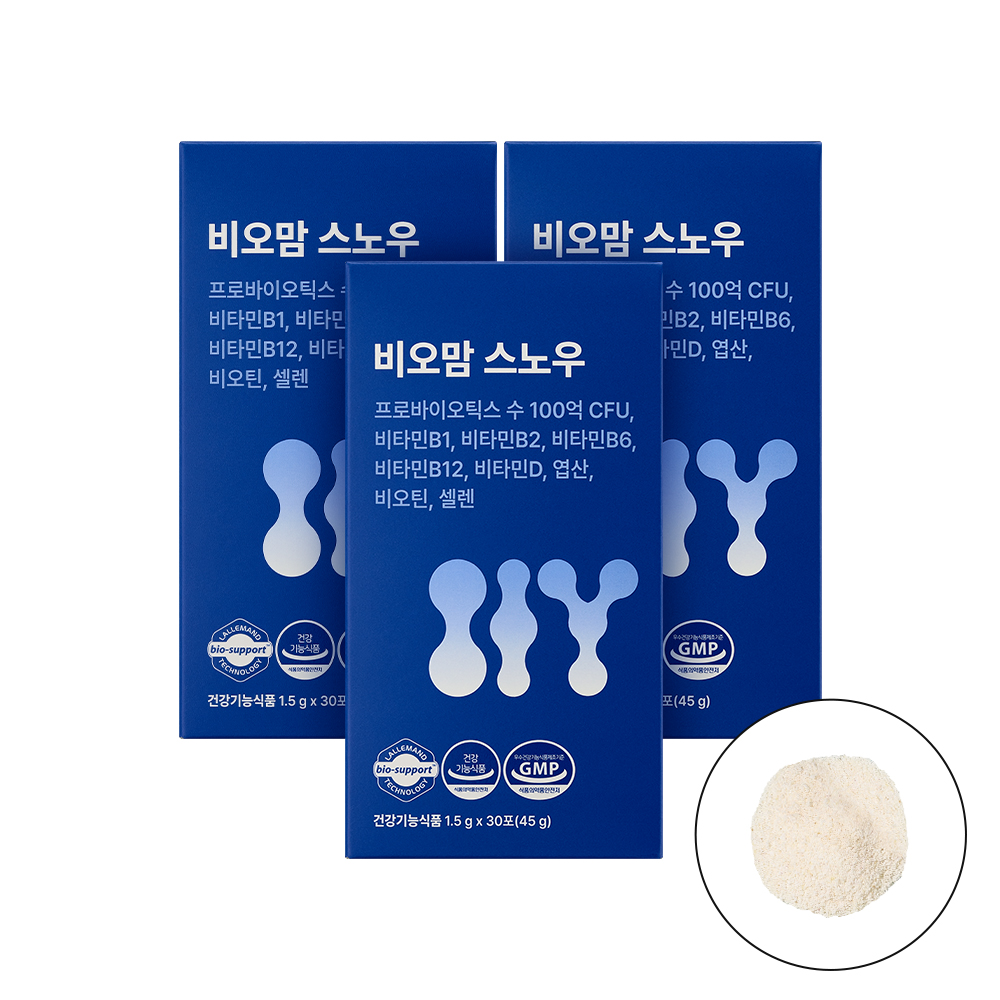 비오맘 스노우 100억 유산균 30포, 3개 제품 이미지