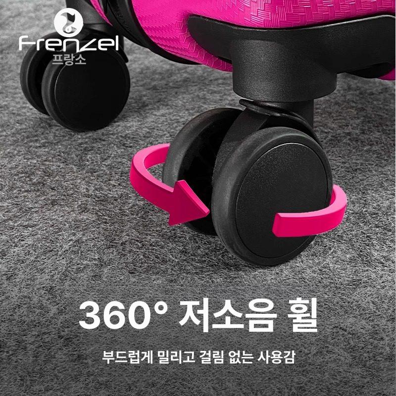 롱핀 가방 핀백 오리발 수납 스쿠버 다이빙 하드케이스 진분홍 - 상세 이미지 3