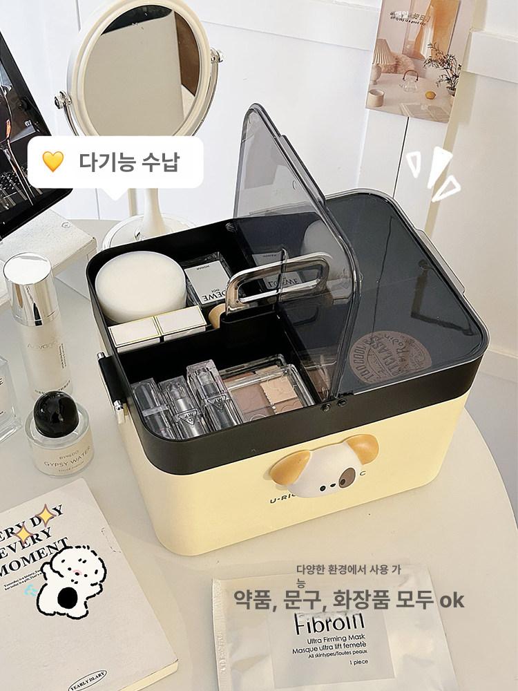 대형 가정용 구급 핑크 약상자 안전 의약품 보관함 분리형 상비약 박스 - 상세 이미지 2