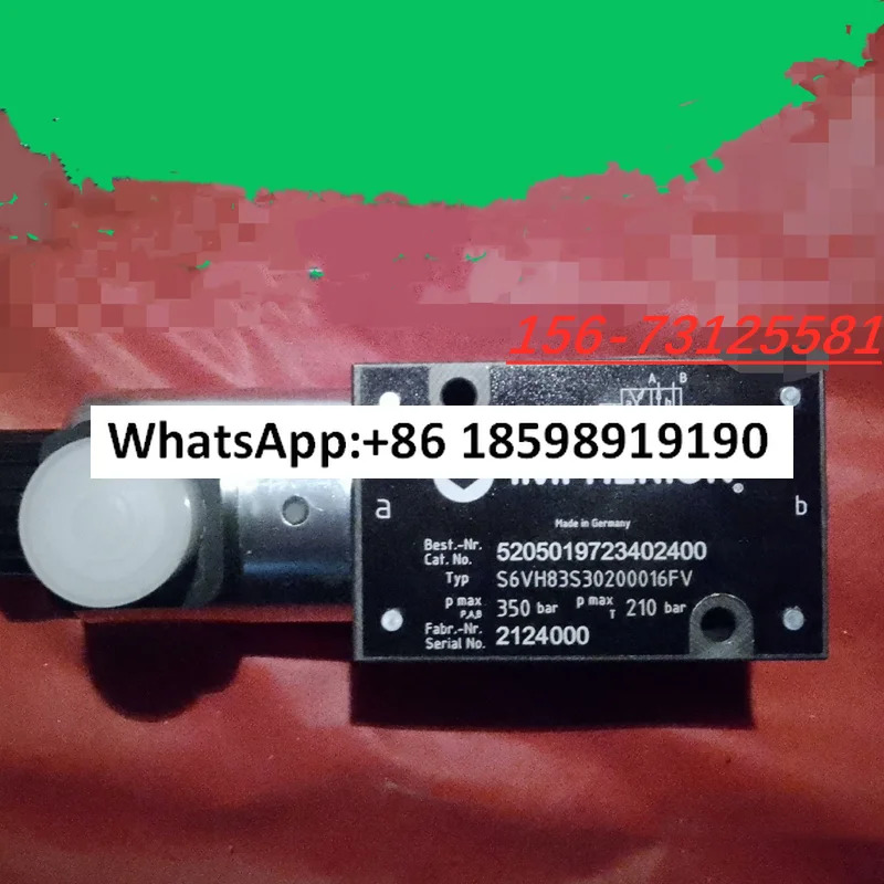 독일산 유압 솔레노이드 밸브 S6VH83S30200016FV S6VH10G02000160V