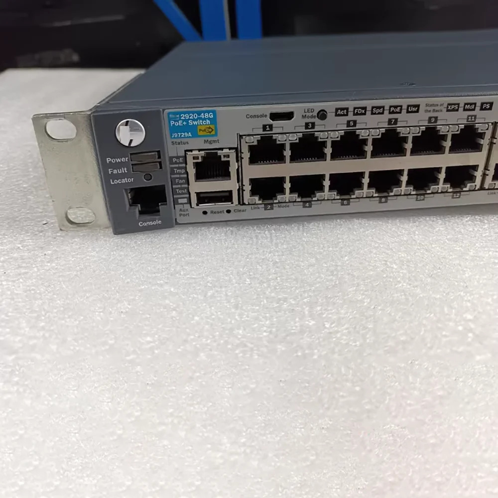 H-P J9729A 2920-48G 48포트 기가비트 이더넷 POE 전원 공급 4 SFP 네트워크 스위치용