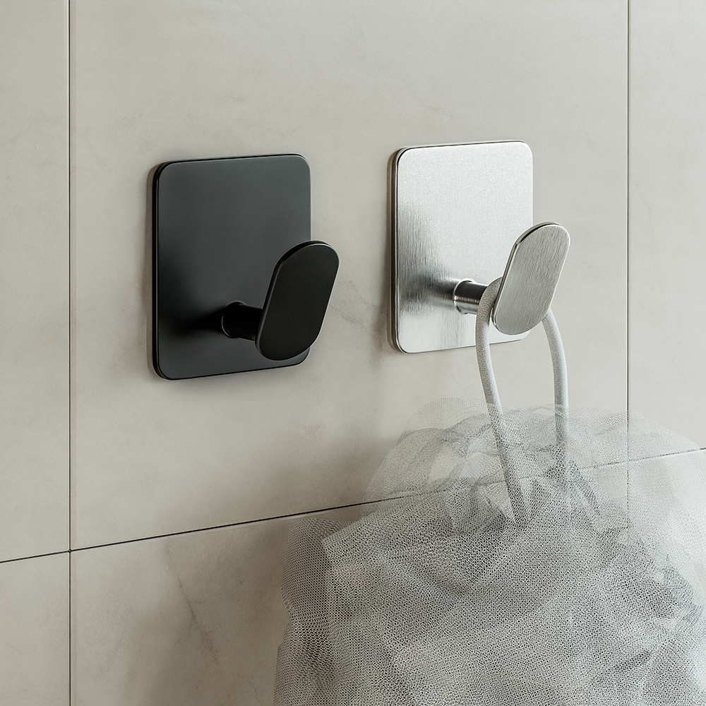 무타공 접착식 스텐 욕실걸이 후크 화장실 샤워볼 고리 가방 모자 걸이 실사용 후기 | 효과 있을까? - 대표 이미지