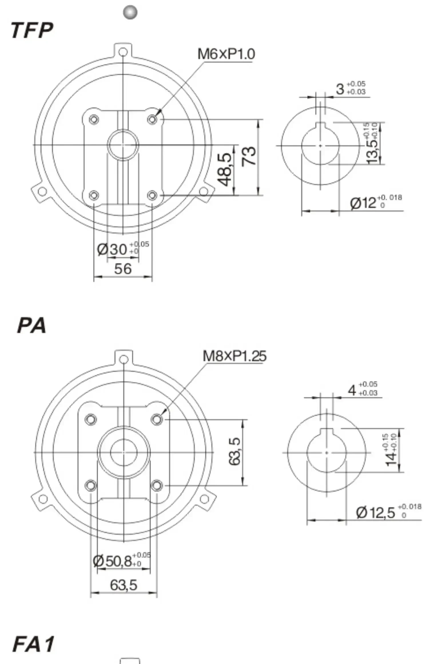 내부 샤프트 모터 0.75KW/1.5KW 유압 특수 2.2/3.75/5.5/7.5kw