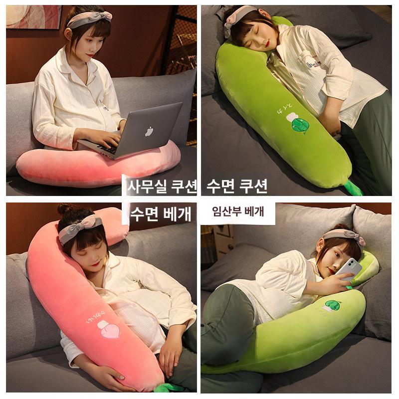 롱 바디필로우 ㄱ자 베개 수면 안고자는 쿠션 - 상세 이미지 2