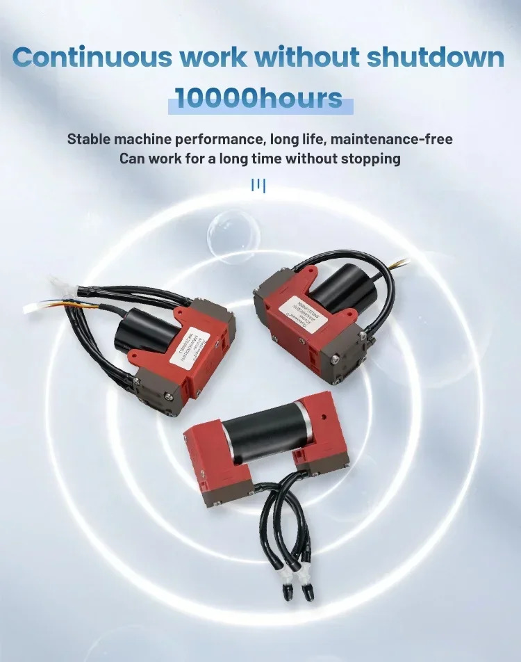 12V DC 브러시리스 모터 질량 유량 C샘플링 전기 미니 에어 펌프 마이크로 진공 다이어프램