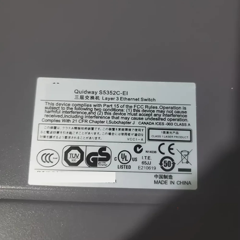 Huawei호환 S5352C-EI 48 포트 기가비트 이더넷 2 10G XFP 레이어 3 네트워크 스위치