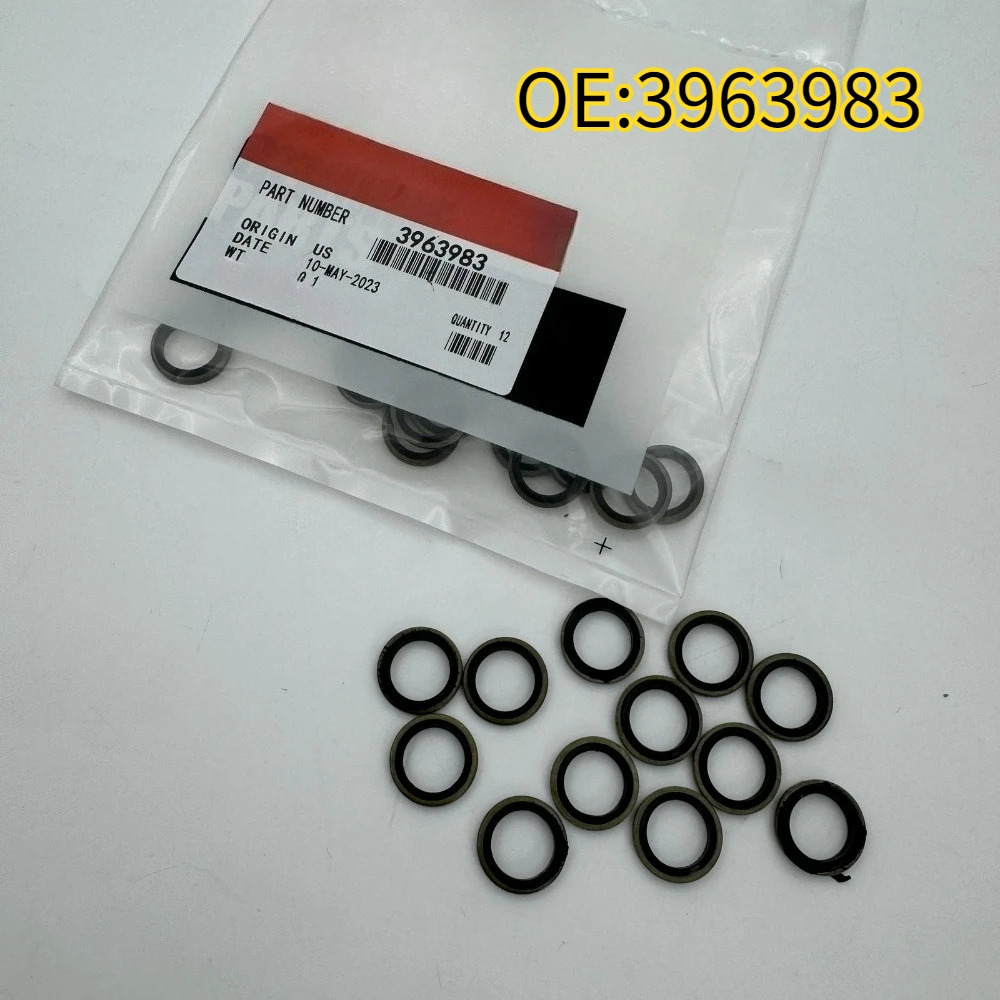 3963983 12mm 밴조 볼트 씰 Cumm 12V 24V 5.9 라씰링 와셔