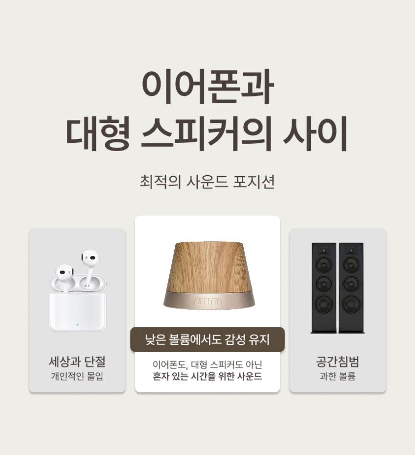 인사동스피커 MTM 블루투스 미니스피커 맥세이프 우드 판매처 상세 정보 이미지 2
