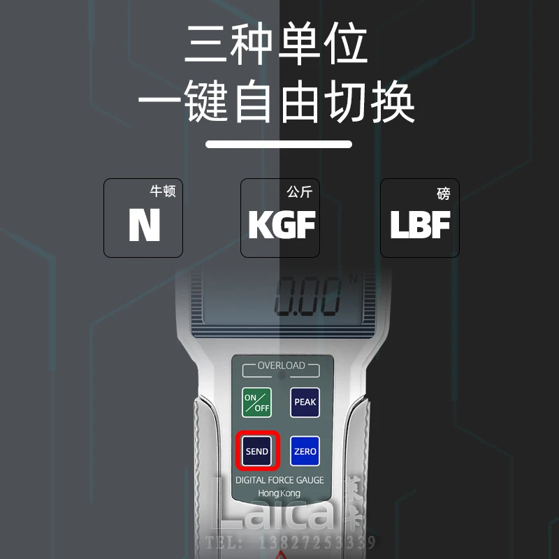 디지털 디스플레이 푸시-풀 포스 게이지 전포스 압력 ZP-100 고정밀 시험기