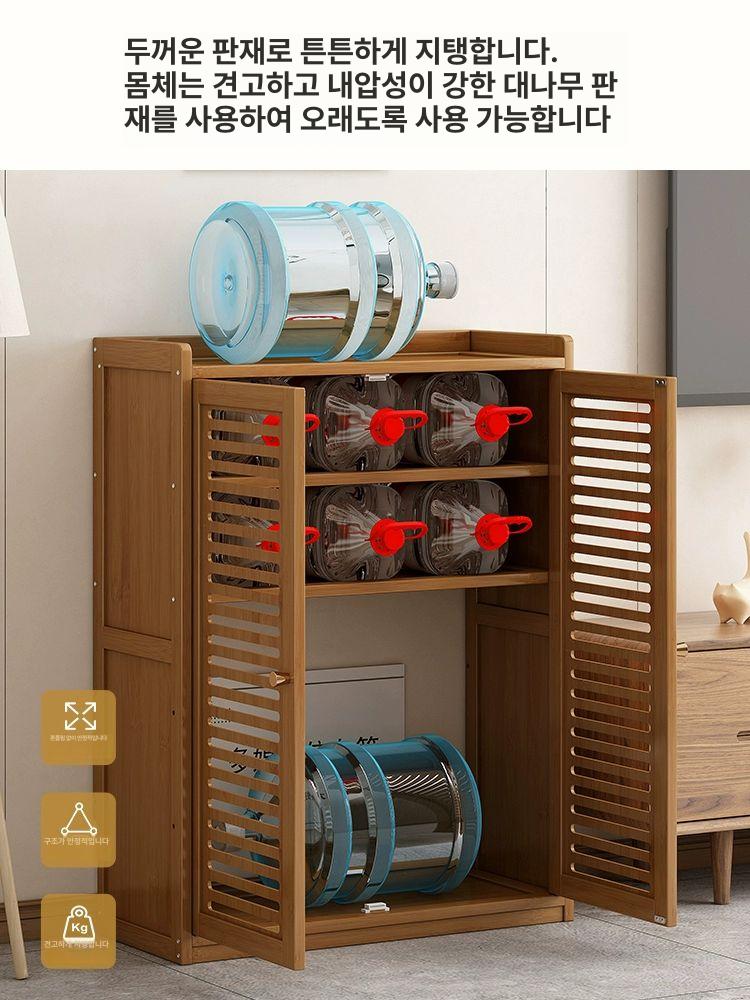 셋톱박스 정리함 공유기 보관함 루버형 우드 라우터 가리개 - 상세 이미지 5