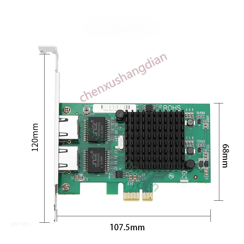 독립 네트워크 인터페이스 PCIE-2 기가비트 RJ45 1000M