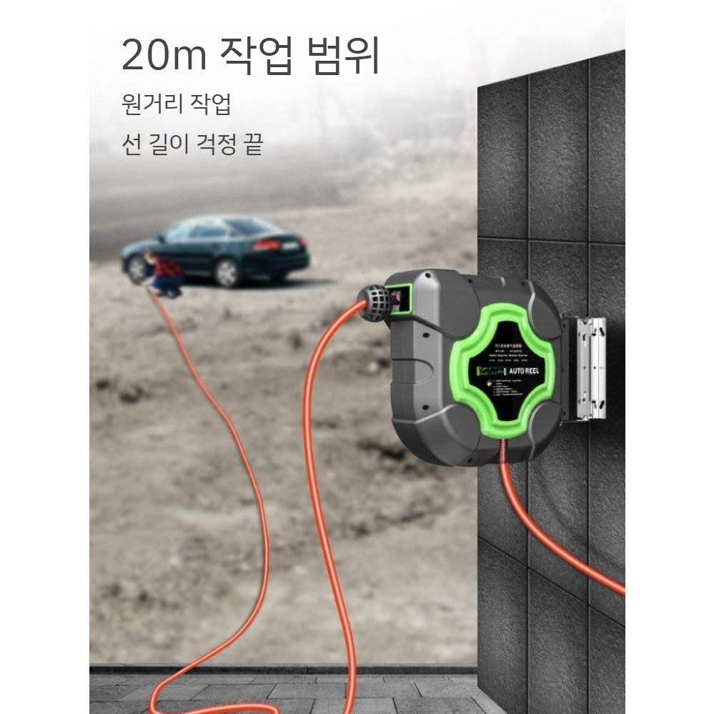 워터건 벽걸이 에어드림 고압호스 분사기 호스릴 꼬이지않기 물호스릴 물분사기 물호스분사기 - 상세 이미지 4