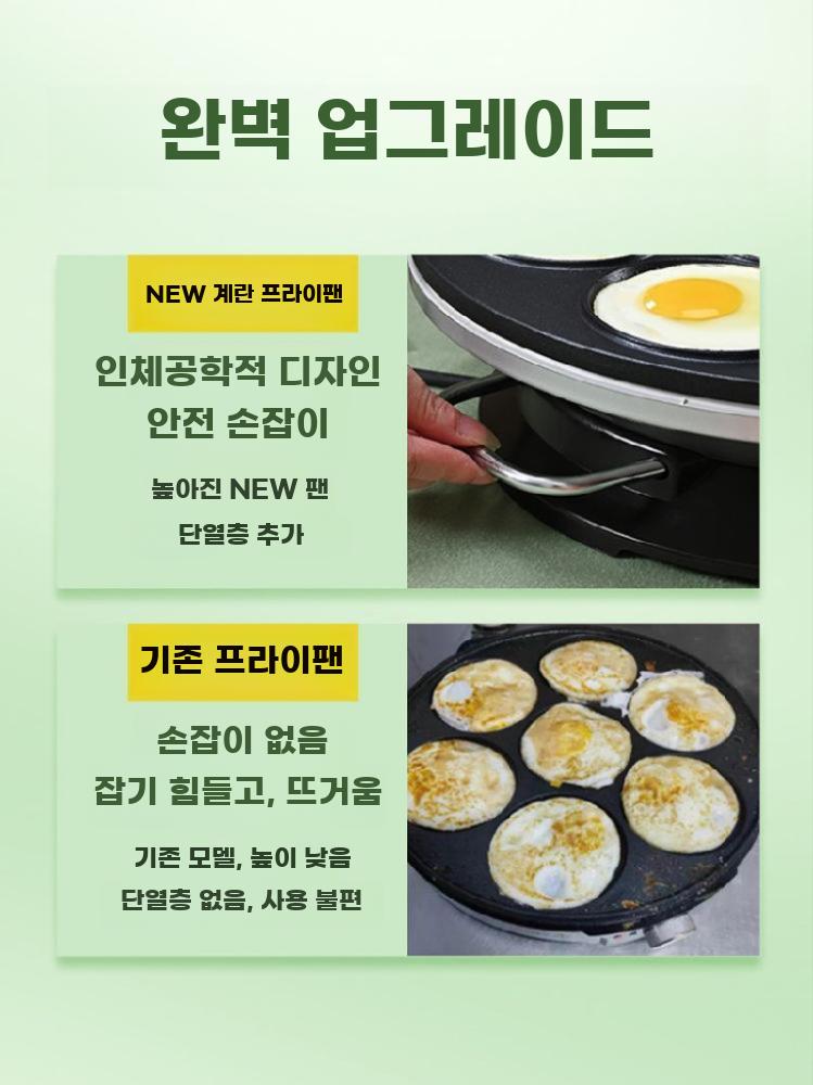 7구 전기 계란후라이 팬 다용도 미니 에그버거 기계 - 상세 이미지 4