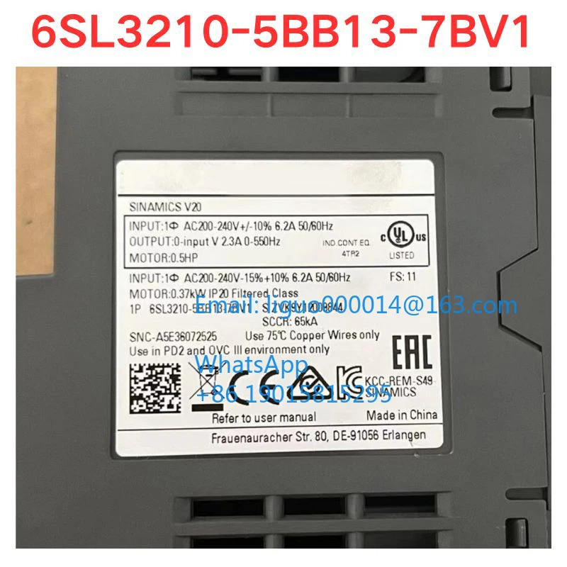 리퍼 6SL3210-5BB13-7BV1 인버터 기능 확OK