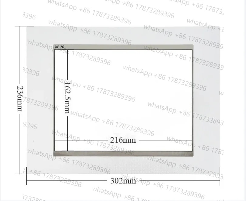 LS XP70-TTA/AC XP70-TTA/DC XP70-TTB/AC XP70-TTB/DC 터치스크린 패널터치 글래스 스크린 패널 디지타이저보호 필름 포함