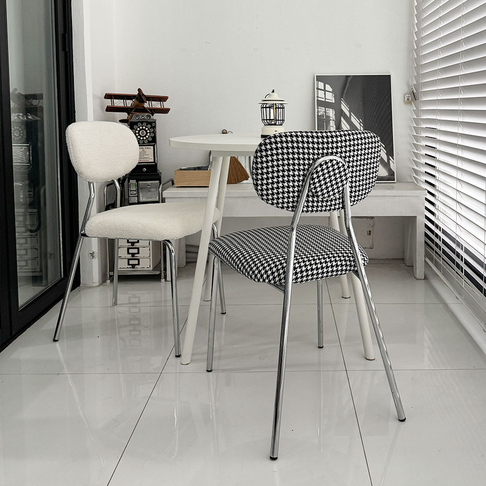 버트너 식탁의자 패브릭 인테리어 미드센츄리 카페체어 부클