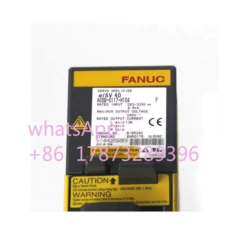 A06B-6117-H104 A06B 6117 H104 리퍼 Fanuc 서보 드라이버 증폭기 모듈 정상 기능 완료 OK