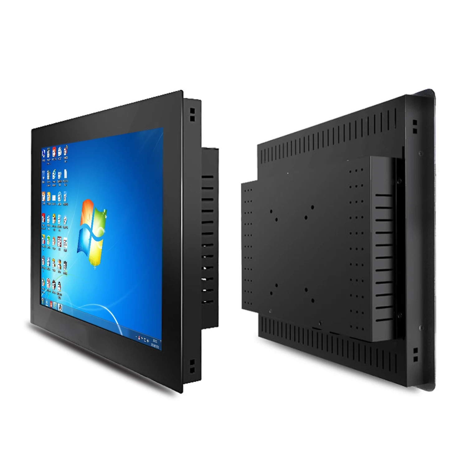 Win10 pro 1280x1024WiFi RS232 COM 내장 저항막 터치 스크린이 포함된 17인치 산업미니 컴퓨터 일체형 PC 패널