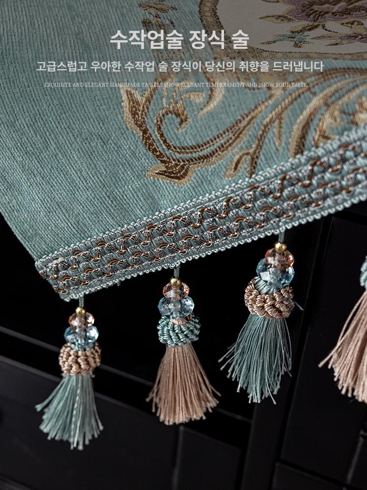 북유럽 tv장 서럽장 커버 덮개 테이블보 덮개 거실장 가리개 거실 패브릭 - 상세 이미지 3